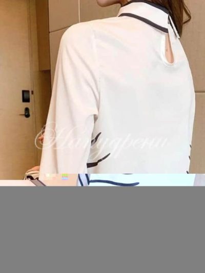 Дамска риза с ефектен дизайн - код 2486