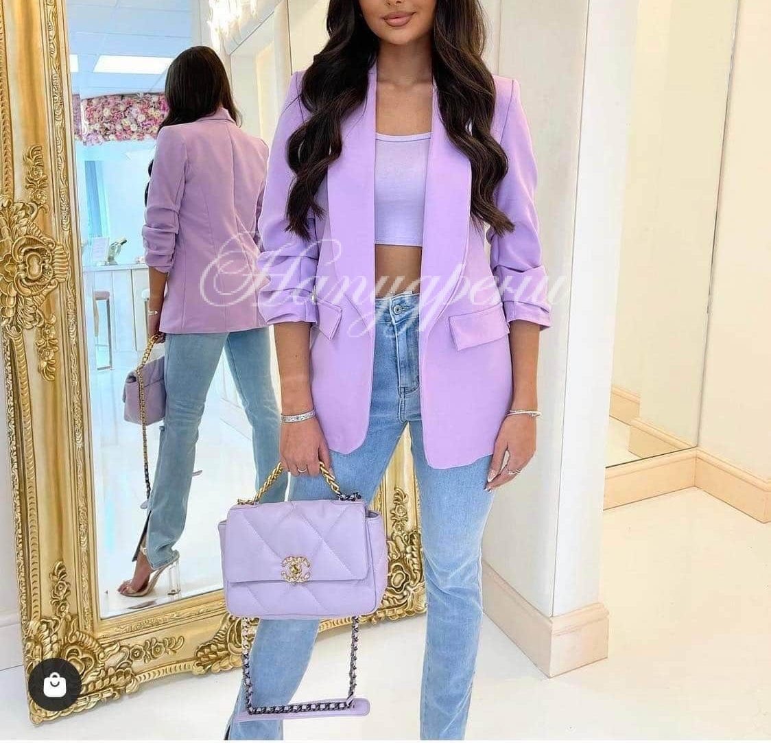 Дамско сако Клара в лилав цвят Дамско сако Клара в лилав цвят