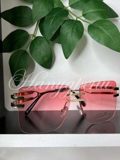 Розови очила със златист акцент - код 3091