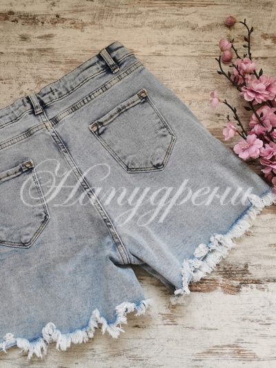 Дънкови панталонки с Mickey Mouse - код 3189