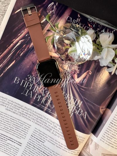 Дигитален часовник в кафяв цвят – код 4254