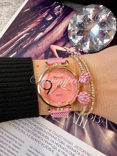 Дамски часовник в розово