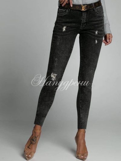 Дамски дънки с висока талия