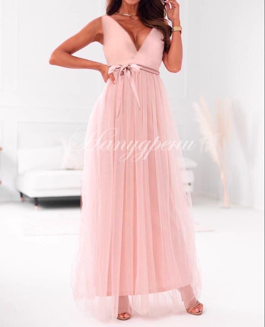 Елегантна рокля с панделка Елегантна рокля с панделка