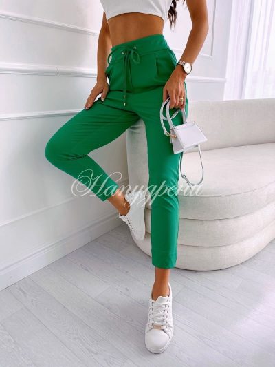 Тренди панталон в зелен цвят