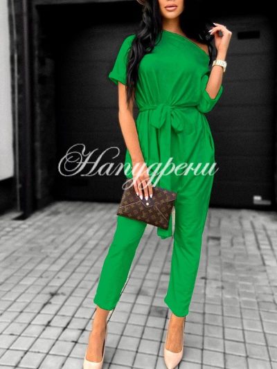 Тренди гащеризон "Darsi" в зелен цвят - код 4670