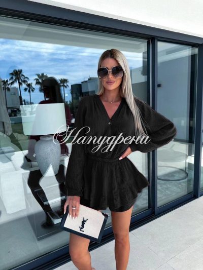 Сет от две части "Maisy" в черен цвят - код 4993