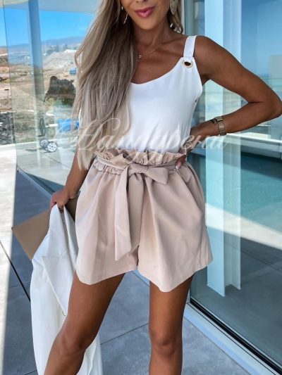 Къси панталонки с коланче “Bekky”