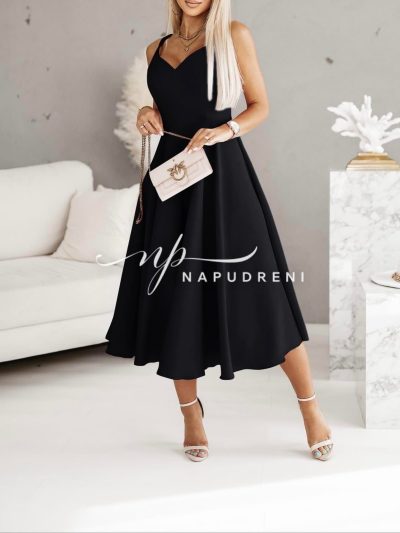 Елегантна рокля "Natalia" в черен цвят - код 4938