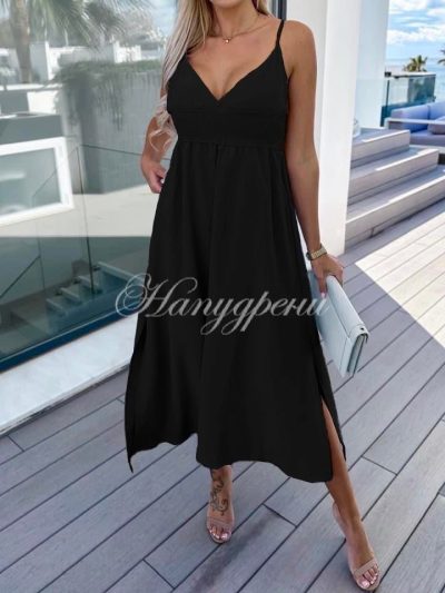 Дълга рокля “Zorrie” с цепка