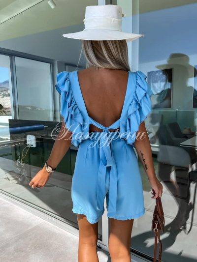 Гащеризон с къдрички “Vitta” в светлосин цвят – код 5125