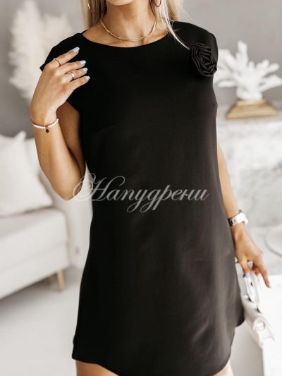 Елегантна рокля "Marissa" в черен цвят - код 5159