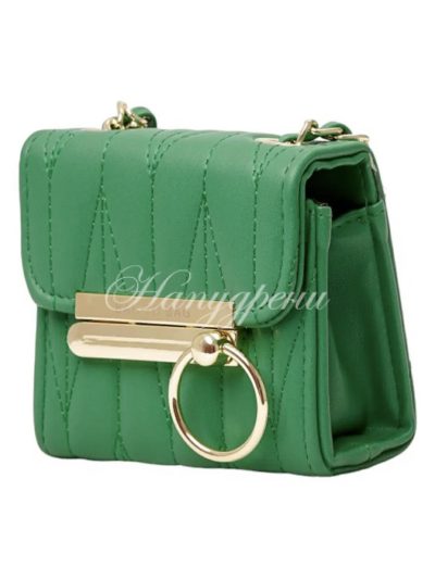 Малка чантичка с ефектна дръжка в зелено – код 5309