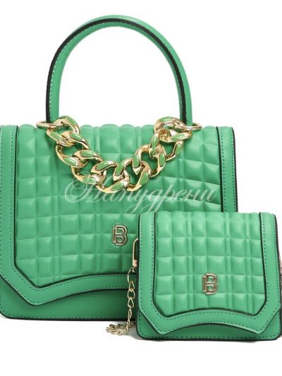 Комплект от две чанти в зелен цвят - код 5251