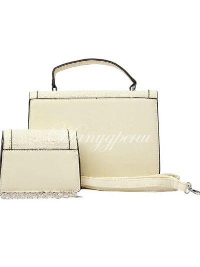 Ефектен сет от две чанти в бежов цвят - код 5302