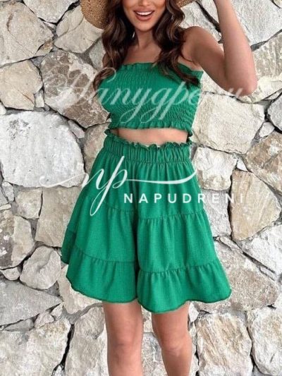 Ефектен сет от две части "Heet" в зелен цвят - код 5341