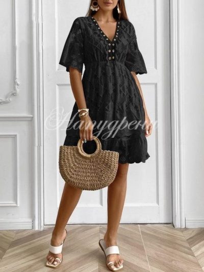 Ефектна плажна рокля