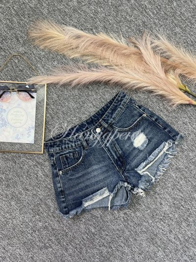 Тренди къси панталонки с накъсан ефект - код 5488