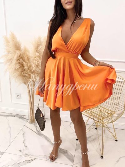 оранжева рокля