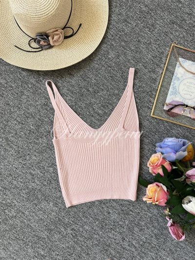 Дамски потник “Bibbie” в цвят пудра – код 5606