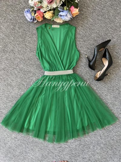 Дамска рокля “Aglaya” с блестящо коланче