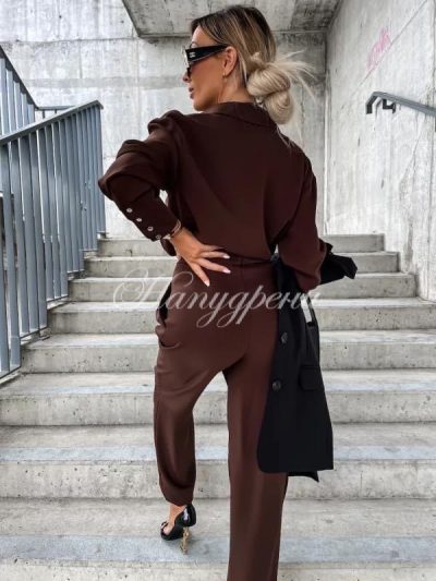 Елегантен дамски комплект от две части - код 5802
