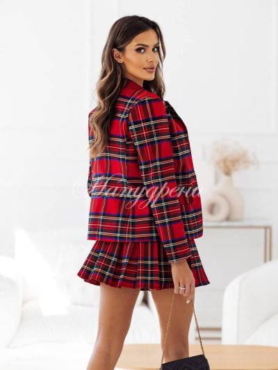 Дамски комплект "Carollina" в червен цвят - код 6208