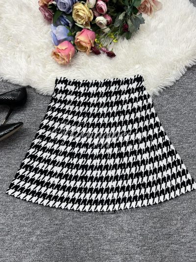 Дамска пепитена пола "Dalma" - код 6335