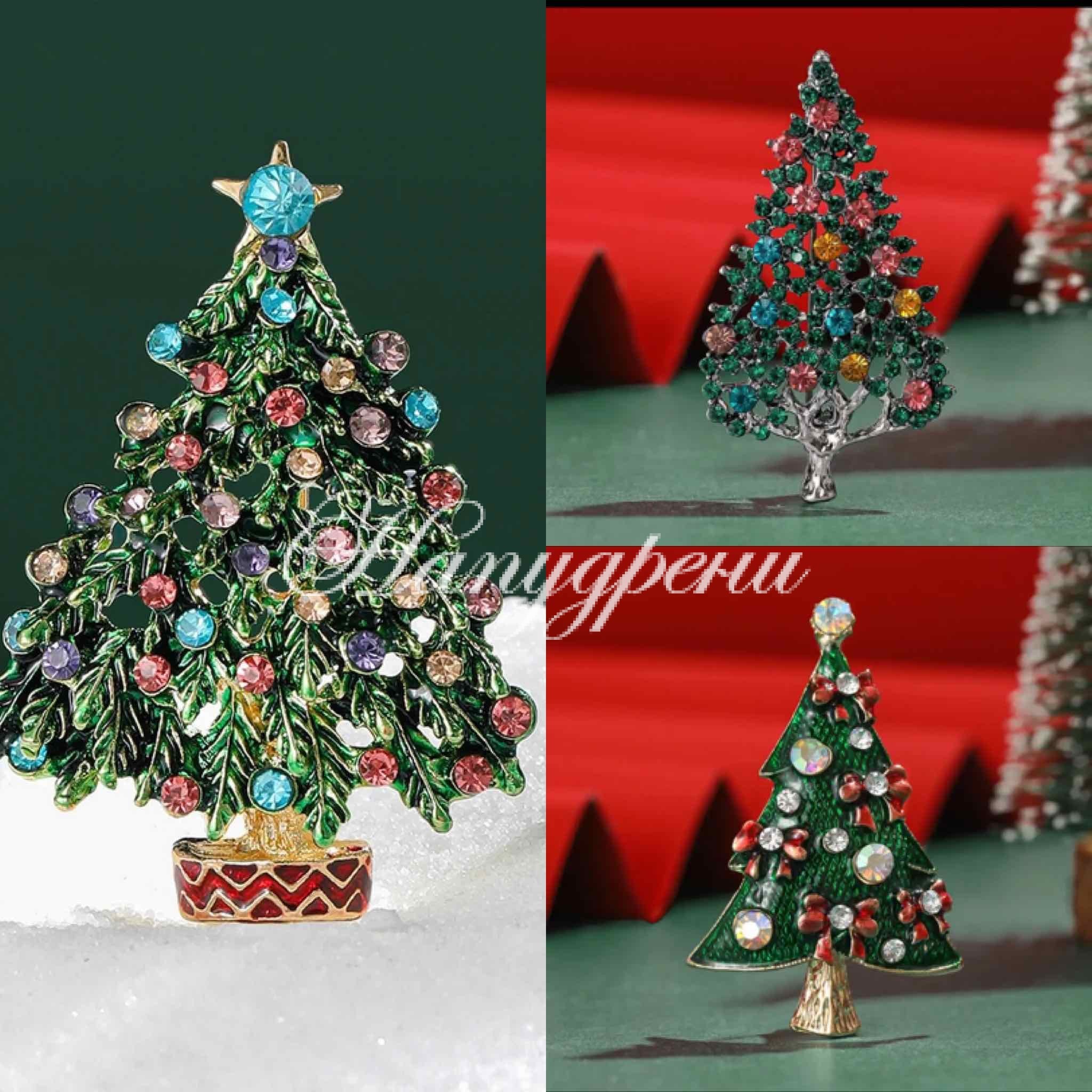 брошка коледна елха