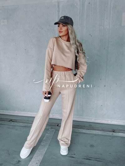Дамски комплект от 2 части "Soniia" в бежов цвят - код 6649