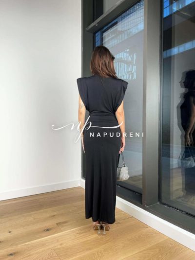 Дамска рокля "Slender" в черен цвят - код 6655