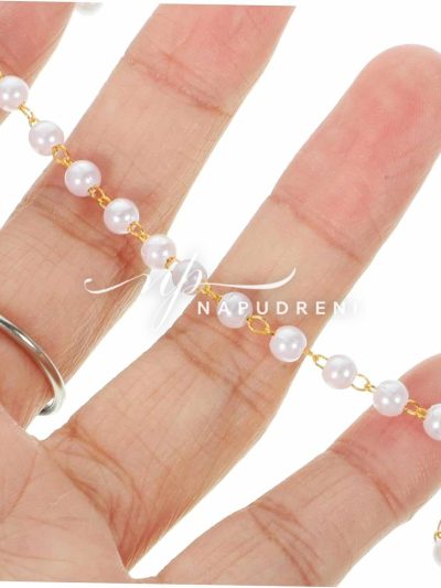 Верижка тип ланец с перли - код 6612