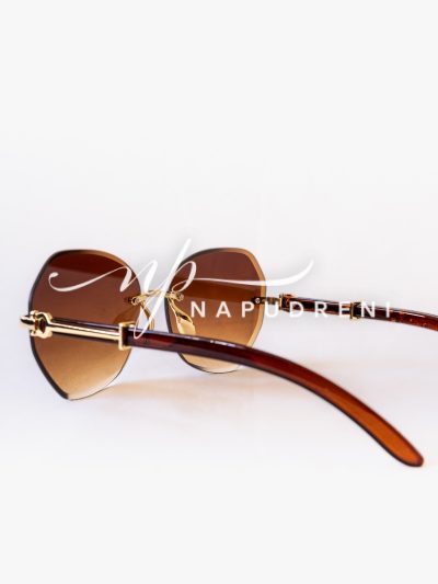 Дамски кафяви очила 6182- код 6602