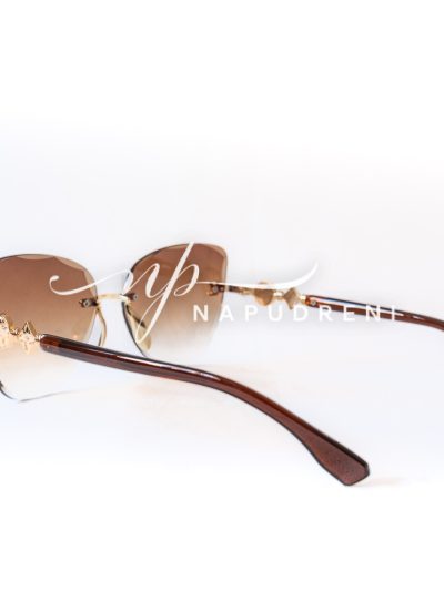 Дамски очила с кафяв отенък 8099- код 6569