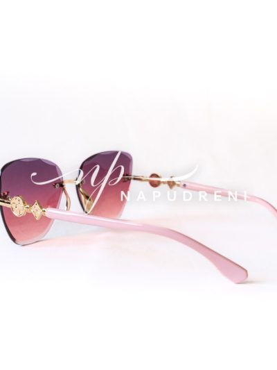 Дамски очила с розов отенък 8099- код 6571