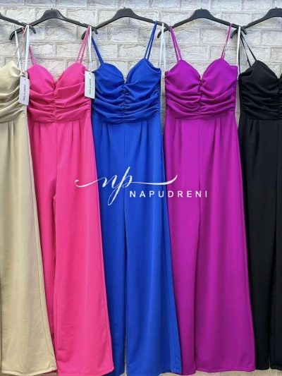 Дамски гащеризон "Samanta" в розов цвят – код 7098