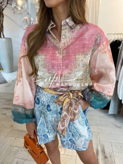 Дамски комплект ''Ornaments'' в ефектни цветове - код 7131