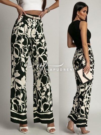 Дамски комплект с колан в черен цвят - код 7153