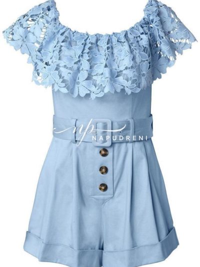 Дамски гащеризон ''Lacy'' в син цвят - код 7324