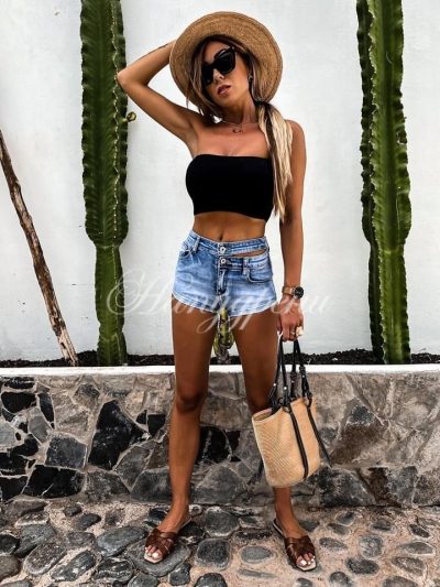 Дънкови къси панталони - код 359