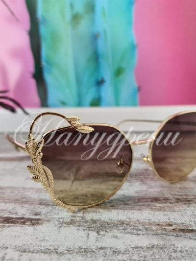 Ефектни очила Feya в кафяво - код 1340