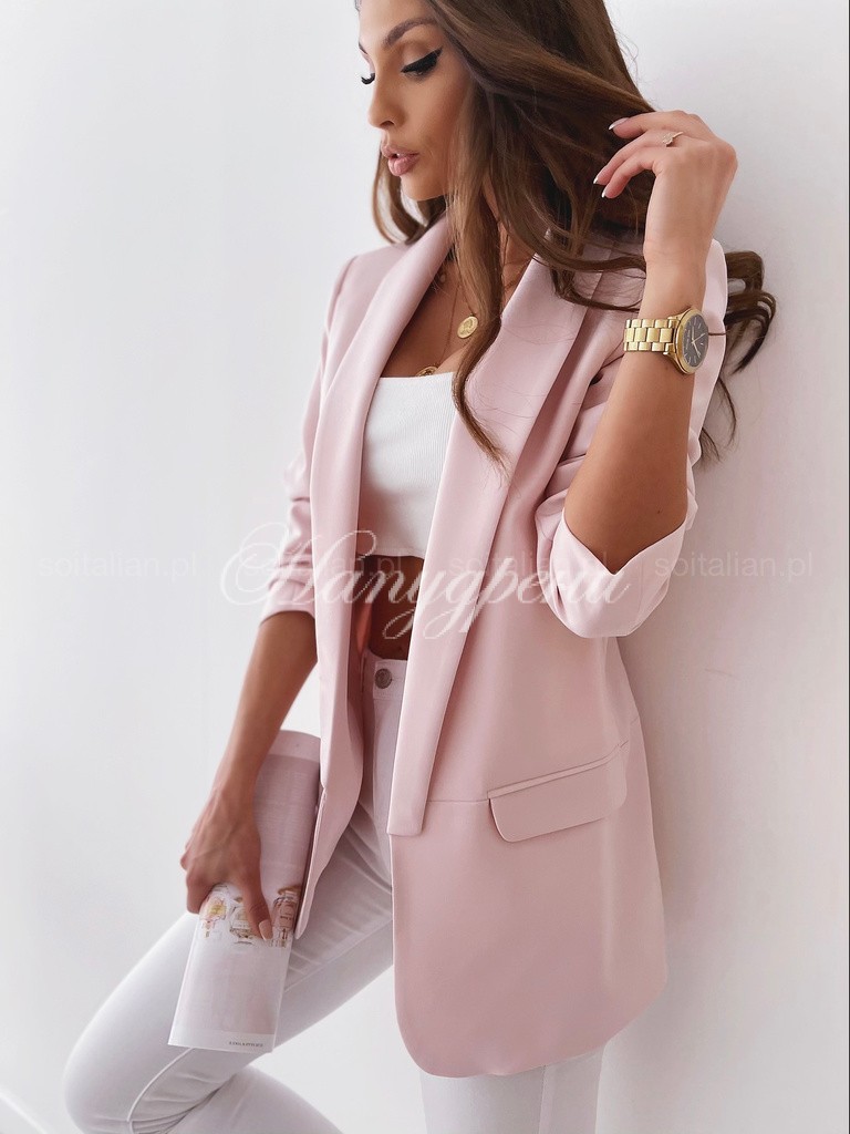 Елегантно сако Клара в нежно розово - код 1301 ЕлегантносакоКларавнежнорозово код