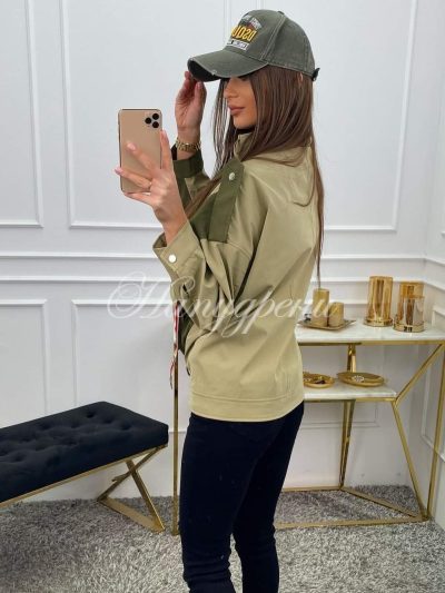 Тренди яке със зелени мотиви Girly - код P211